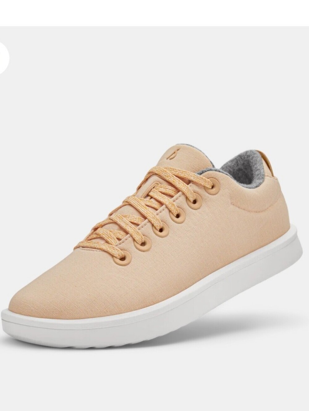Allbirds Women’s Wool Piper woven Peach Lace-Up Sneakers Size 8
